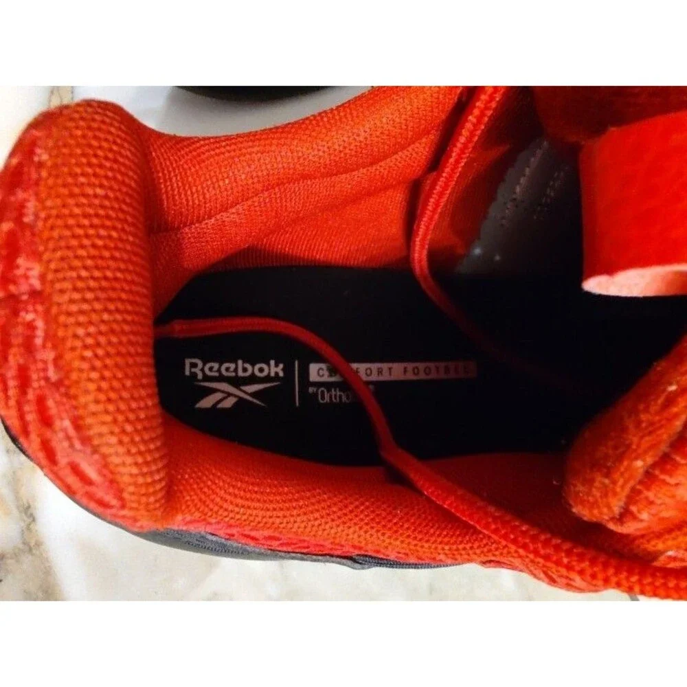 Men's Reebok Allen Iverson Solution Black Flash Red Mid Sneakers Sz 13